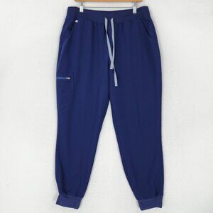 FIGS Pants Womens Extra Large Blue Zamora Scrubs Bottom Cargo Joggers Medical